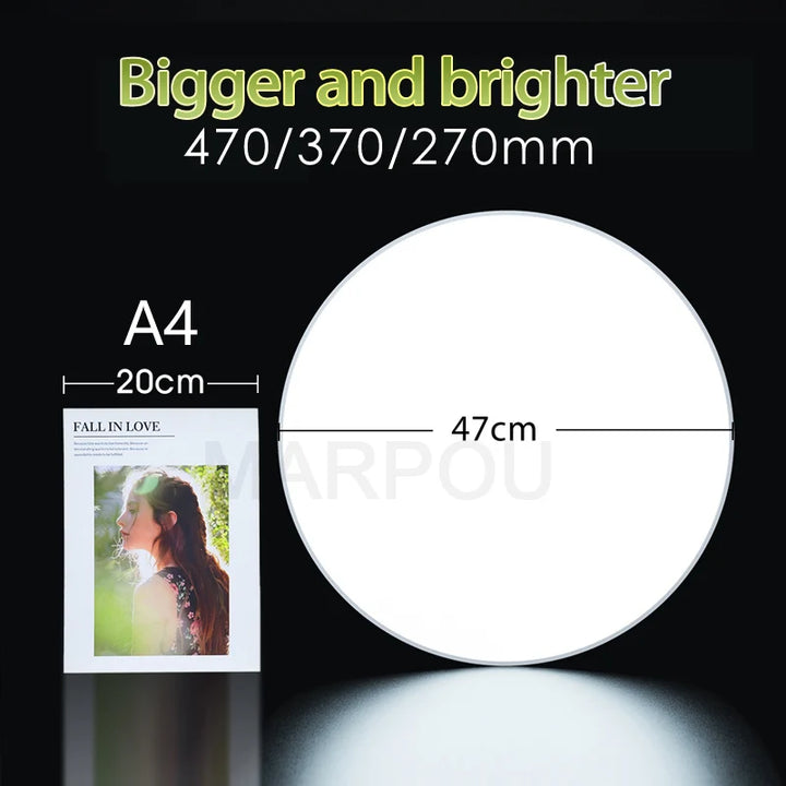Smart LED Ceiling Light — Dimmable, App & Remote Control