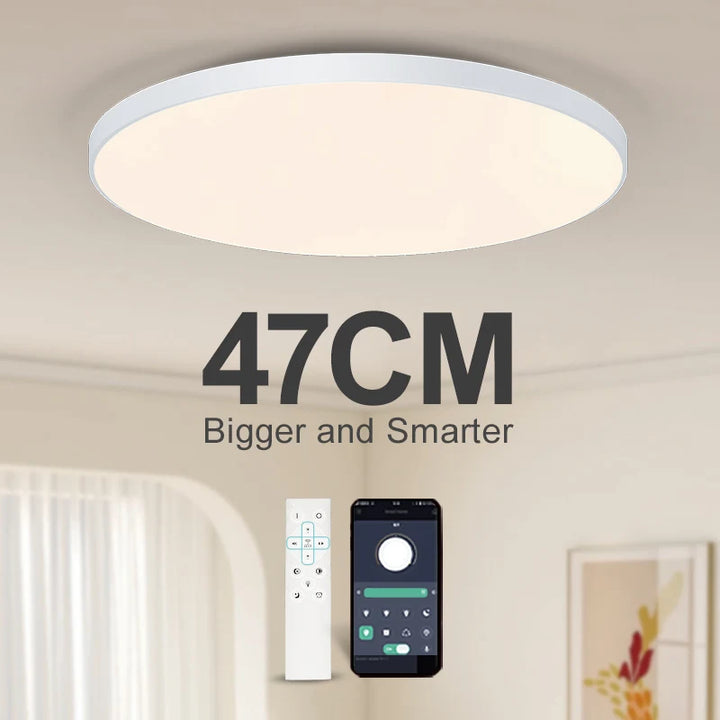 Smart LED Ceiling Light — Dimmable, App & Remote Control