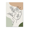 Boho Sage Green Plants Canvas Print — Nordic Abstract Wall Art