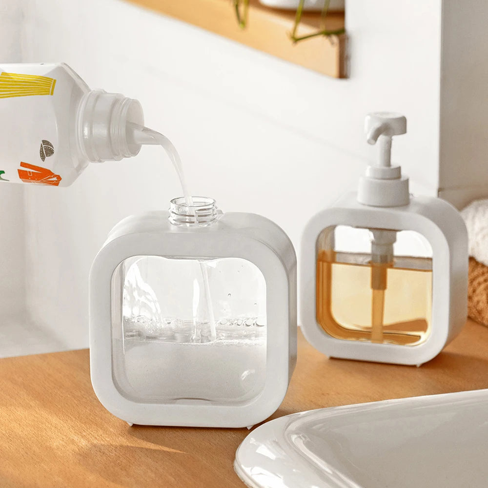 Large-Capacity Refillable Soap Dispenser Bottle — 1 or 2 Pack