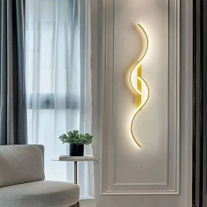 Minimalist LED Strip Wall Sconce — Bedside & Living Room