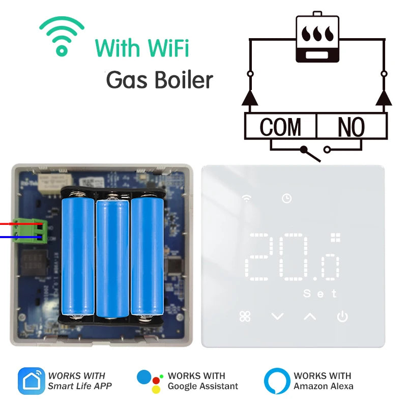 Smart WiFi Floor Heating Thermostat — Alexa & Google Home