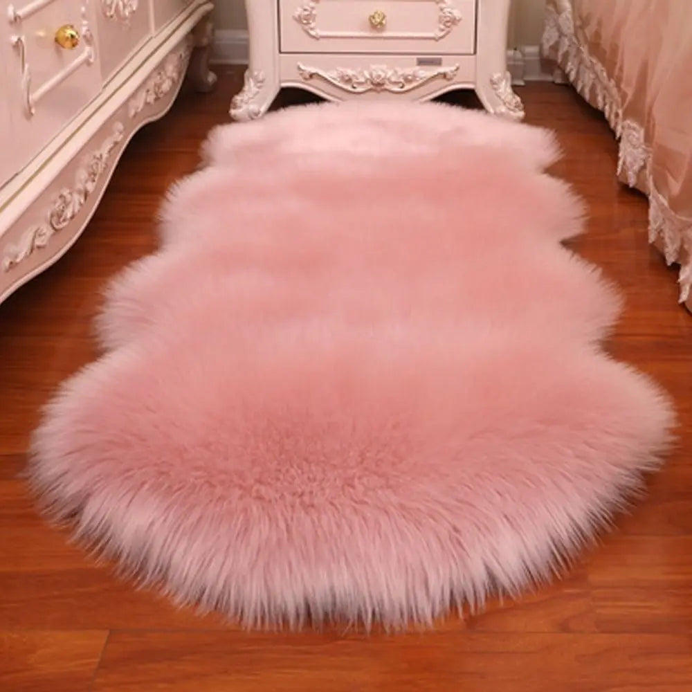 Faux Sheepskin Shaggy Rug — Fluffy Soft Floor Mat