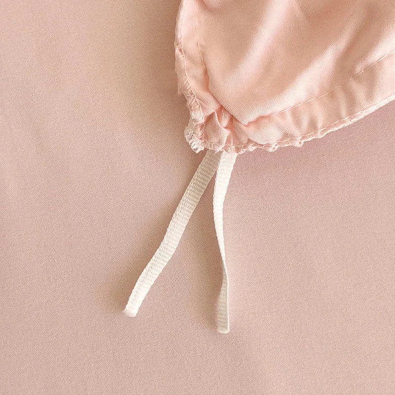 Knitted Washed Cotton Duvet Cover Set — 3-Piece