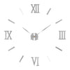 3D Roman Numeral Acrylic Mirror Wall Clock — DIY Quartz