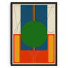 Retro Abstract Canvas Wall Art — Unframed Poster Print