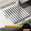 Stainless Steel Foldable Sink Drain Rack — Telescopic Basket