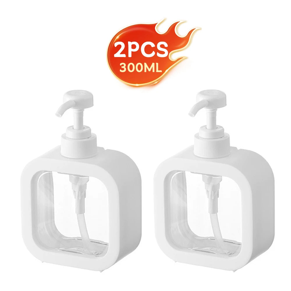 Large-Capacity Refillable Soap Dispenser Bottle — 1 or 2 Pack