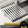 Stainless Steel Foldable Sink Drain Rack — Telescopic Basket