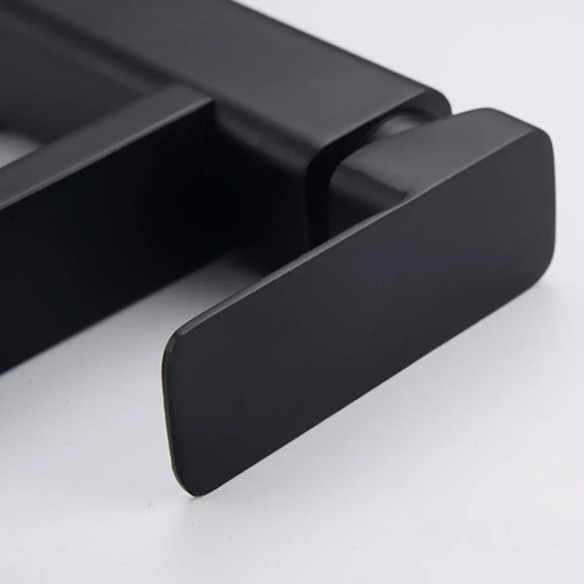 Black & Chrome Bathroom Sink Faucet — Hot & Cold Mixer