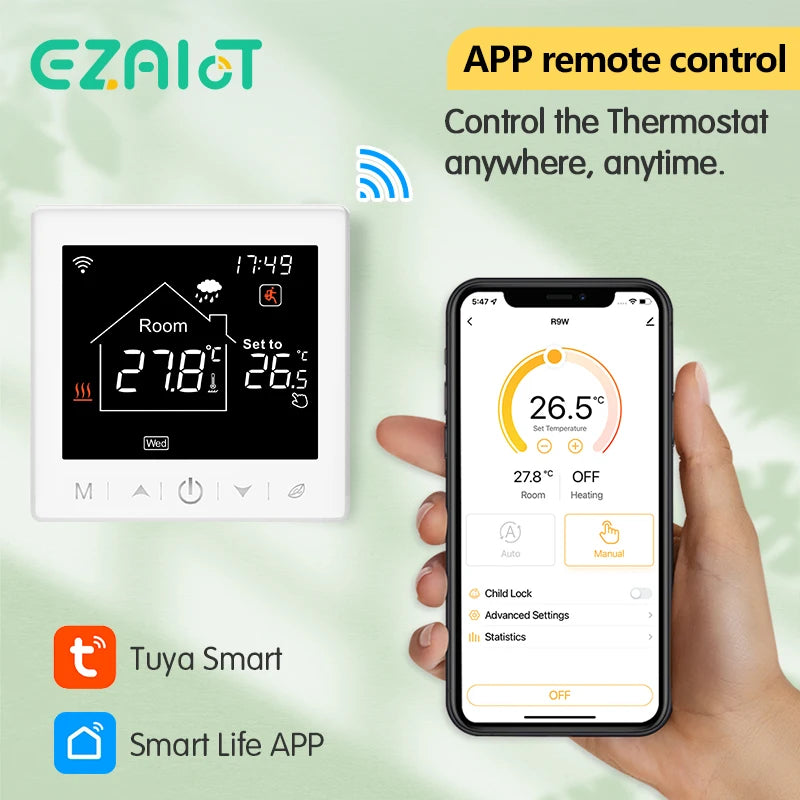 Smart WiFi Floor Heating Thermostat — Alexa & Google Home