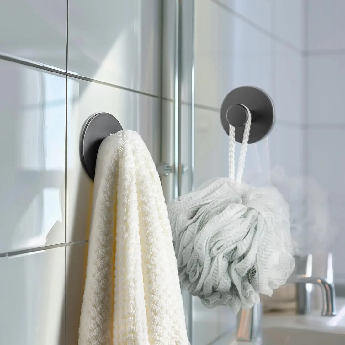 Stainless Steel Towel & Coat Hooks — Punch-Free, Rustproof