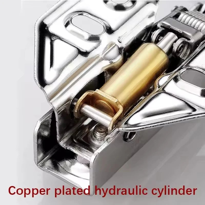 Soft-Close Cabinet Hinges — 304 Stainless Steel, Hydraulic
