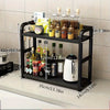 2-Tier Metal Countertop Shelf — Rustproof Kitchen Organizer