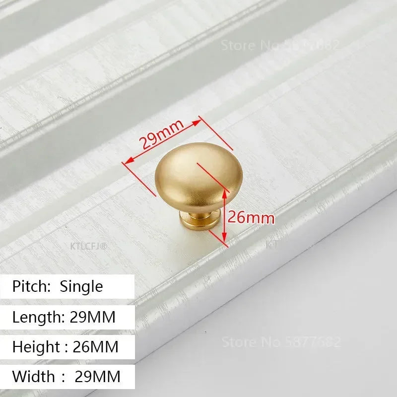 Square U-Type Gold Cabinet Handle — Aluminum Drawer Pull