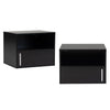Floating Wall Nightstand Set of 2 — Modern Mounted Shelf