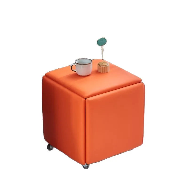 5-in-1 Foldable Cube Ottoman Set — Nordic Wood