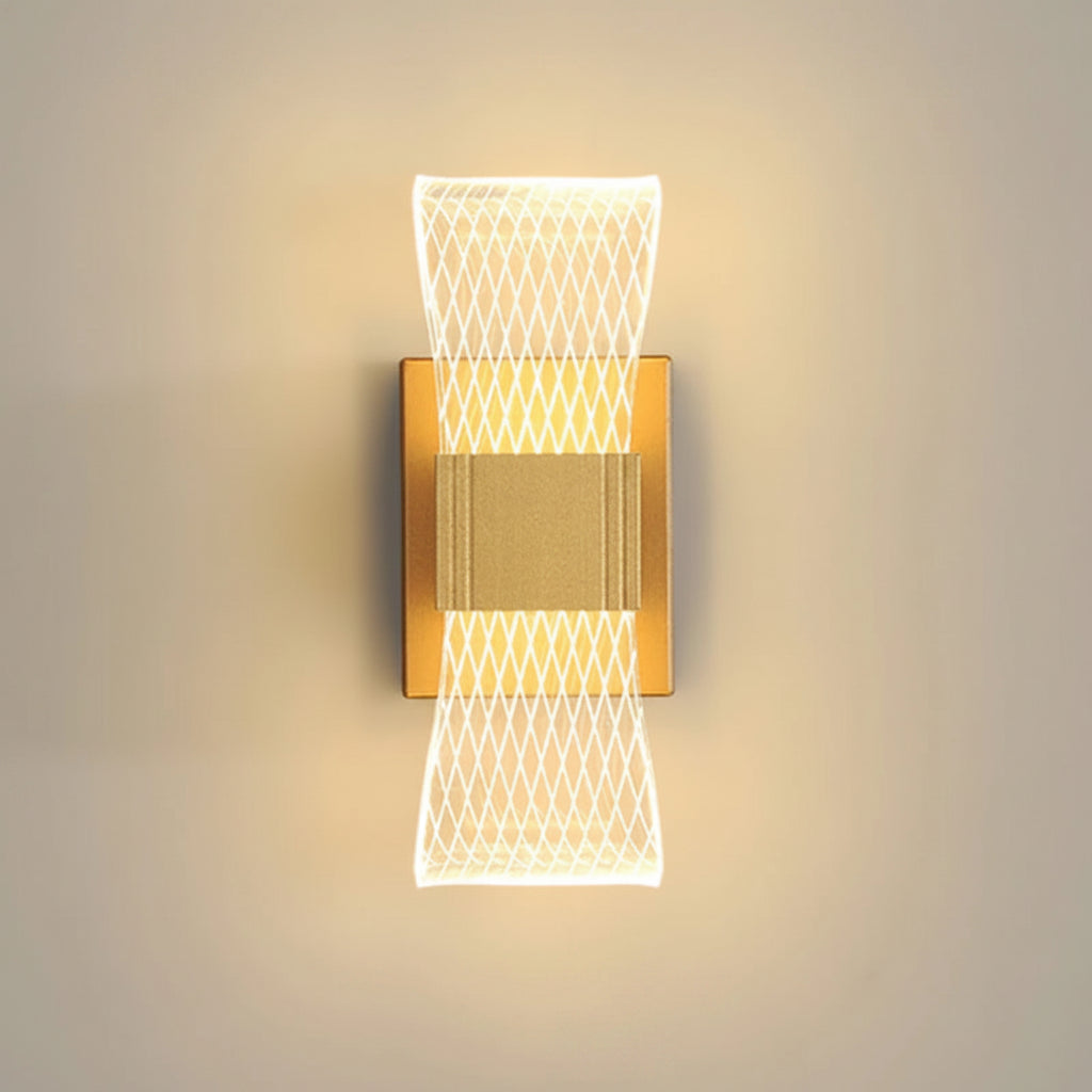 Acrylic Aluminum Wall Bedside Lamp Warm Light Lustre Modern Fashion Nordic Simple Home Living Dining Room Decor