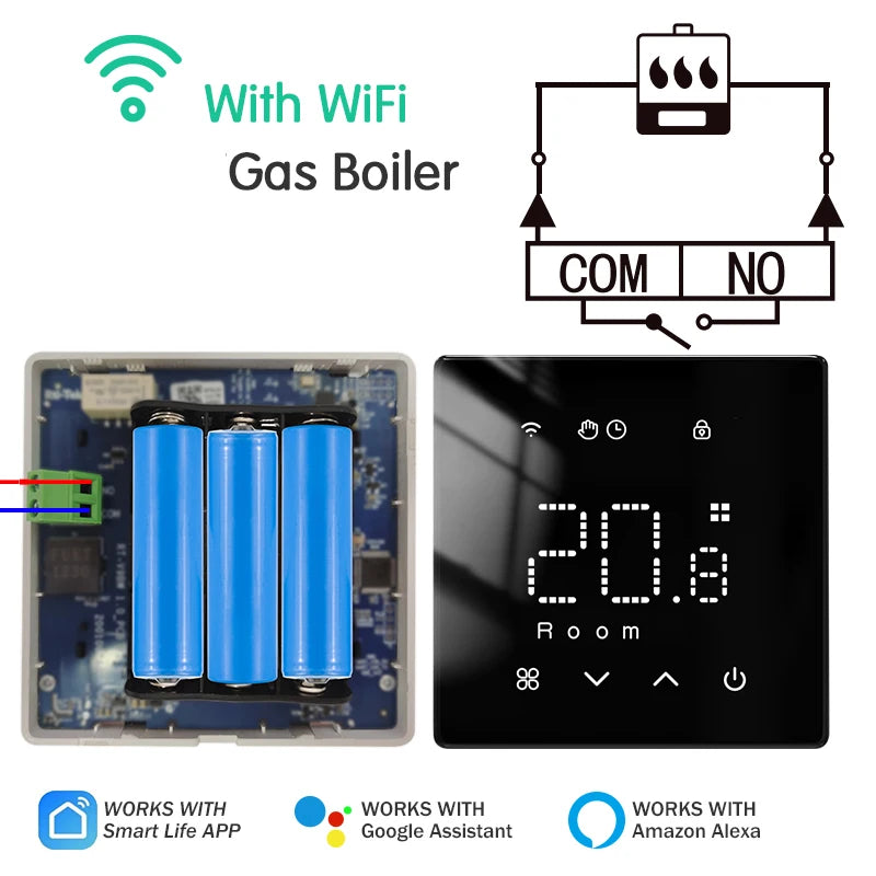 Smart WiFi Floor Heating Thermostat — Alexa & Google Home