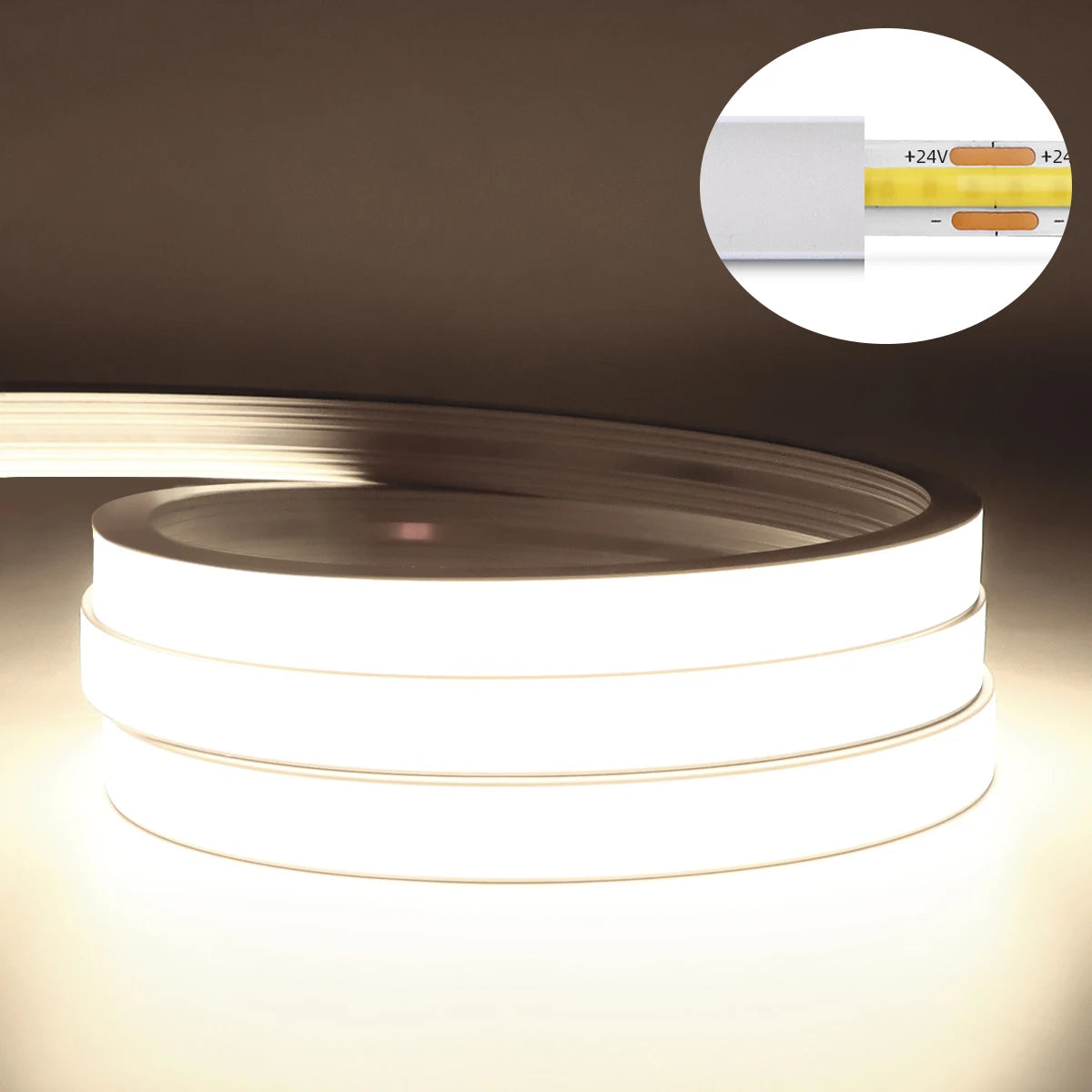 Smart WiFi COB Neon LED Strip Light — 320 LEDs/m