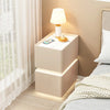 Smart Bedside Table with Wireless Charging — Solid Wood