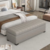 Luxury Storage Bench Ottoman — Waterproof, 150kg Capacity
