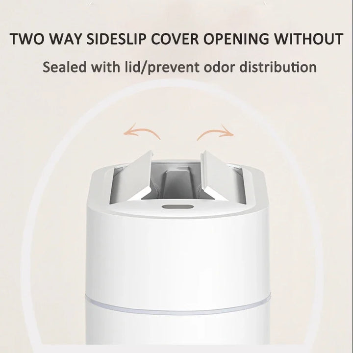 Smart Sensor Trash Can with Lid — 7/9L Slim Design