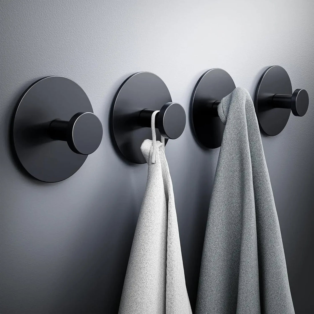 Stainless Steel Towel & Coat Hooks — Punch-Free, Rustproof