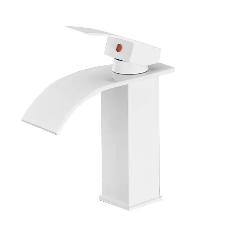 Waterfall Bathroom Basin Faucet — Single Hole Hot & Cold Mixer Tap