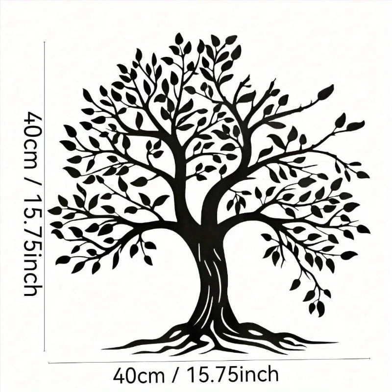 Blessed Cross Metal Wall Art — Lucky Clover & Branch Sculpture