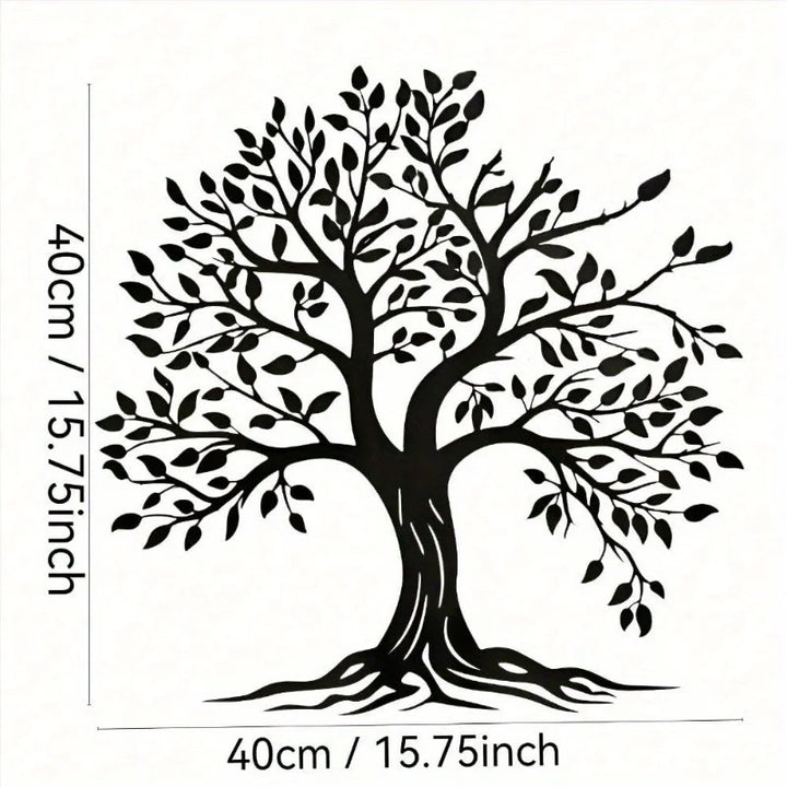 Blessed Cross Metal Wall Art — Lucky Clover & Branch Sculpture