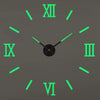 3D Roman Numeral Acrylic Mirror Wall Clock — DIY Quartz