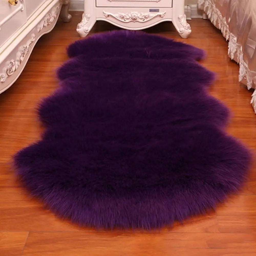 Faux Sheepskin Shaggy Rug — Fluffy Soft Floor Mat