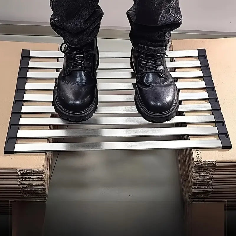 Stainless Steel Foldable Sink Drain Rack — Telescopic Basket