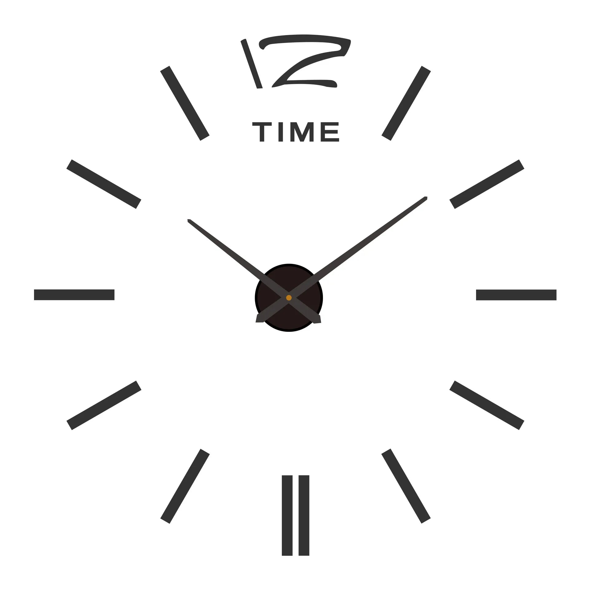 3D Roman Numeral Acrylic Mirror Wall Clock — DIY Quartz