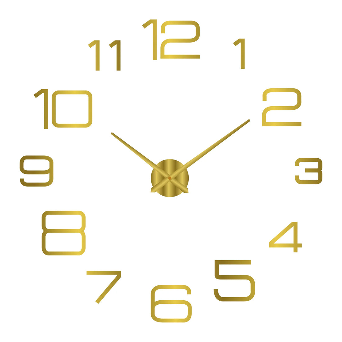 3D Roman Numeral Acrylic Mirror Wall Clock — DIY Quartz