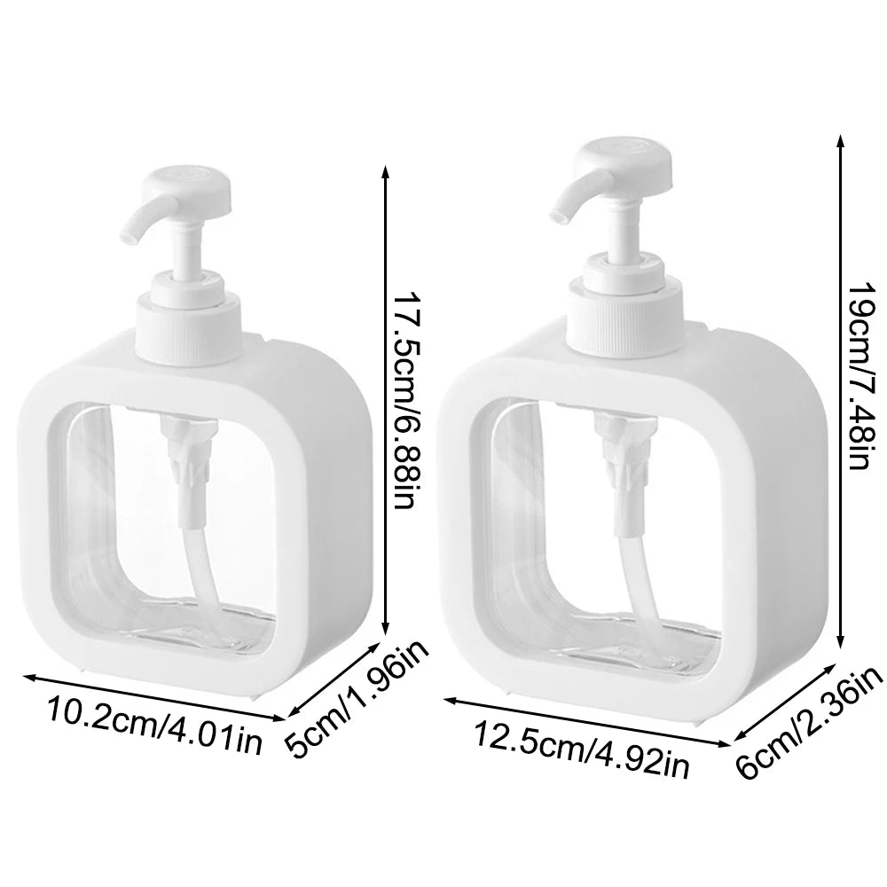 Large-Capacity Refillable Soap Dispenser Bottle — 1 or 2 Pack
