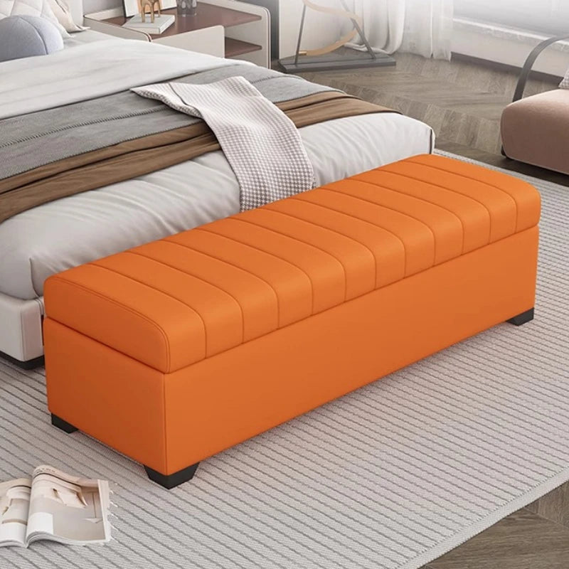 Luxury Storage Bench Ottoman — Waterproof, 150kg Capacity