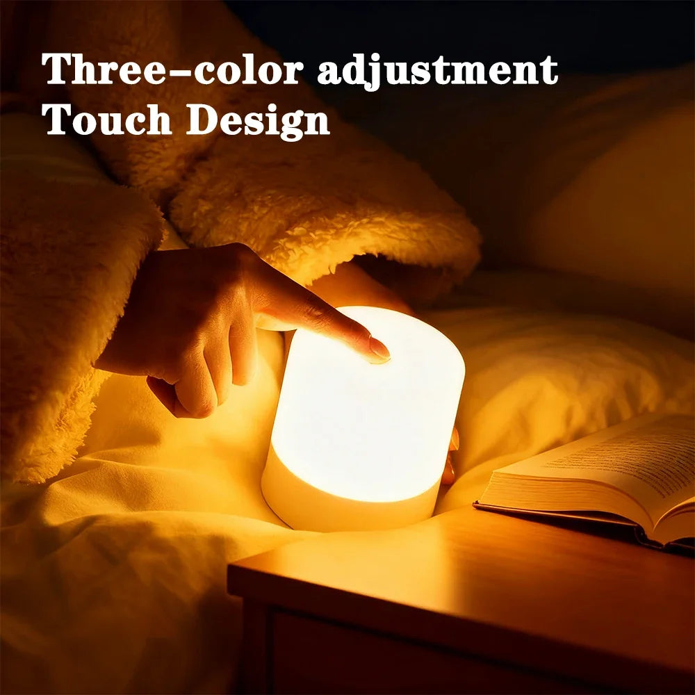 Rechargeable LED Night Light — Touch & Remote, 3 Colors