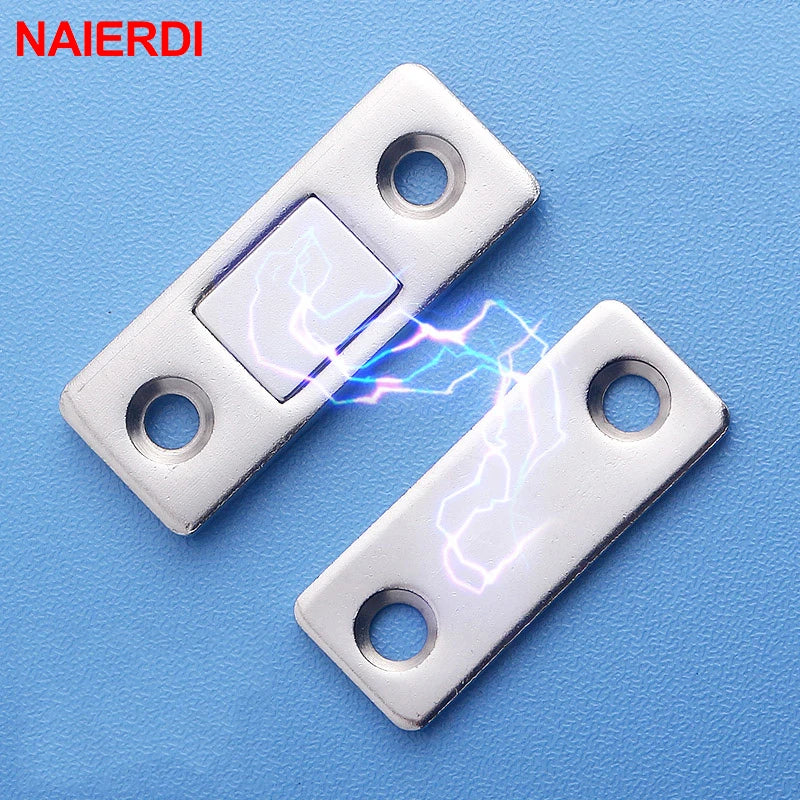 Magnetic Cabinet Catches — Set of 2, Hidden Door Closer