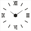 3D Roman Numeral Acrylic Mirror Wall Clock — DIY Quartz