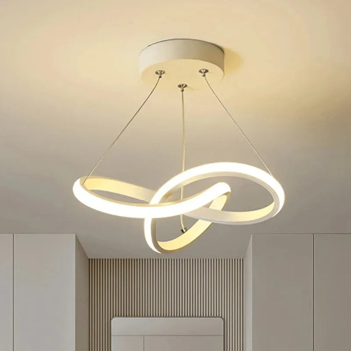 Modern Streamlined LED Pendant Light — Bedroom & Dining